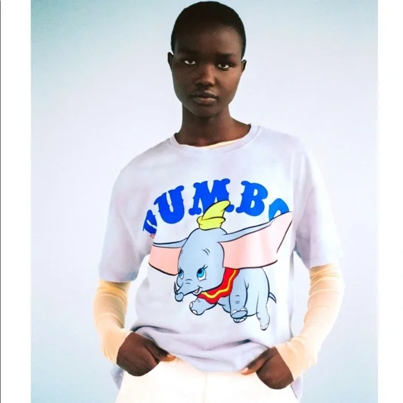 Zara | Tops | Zara Dumbo Disney Short Sleeves T Shirt | Poshmark